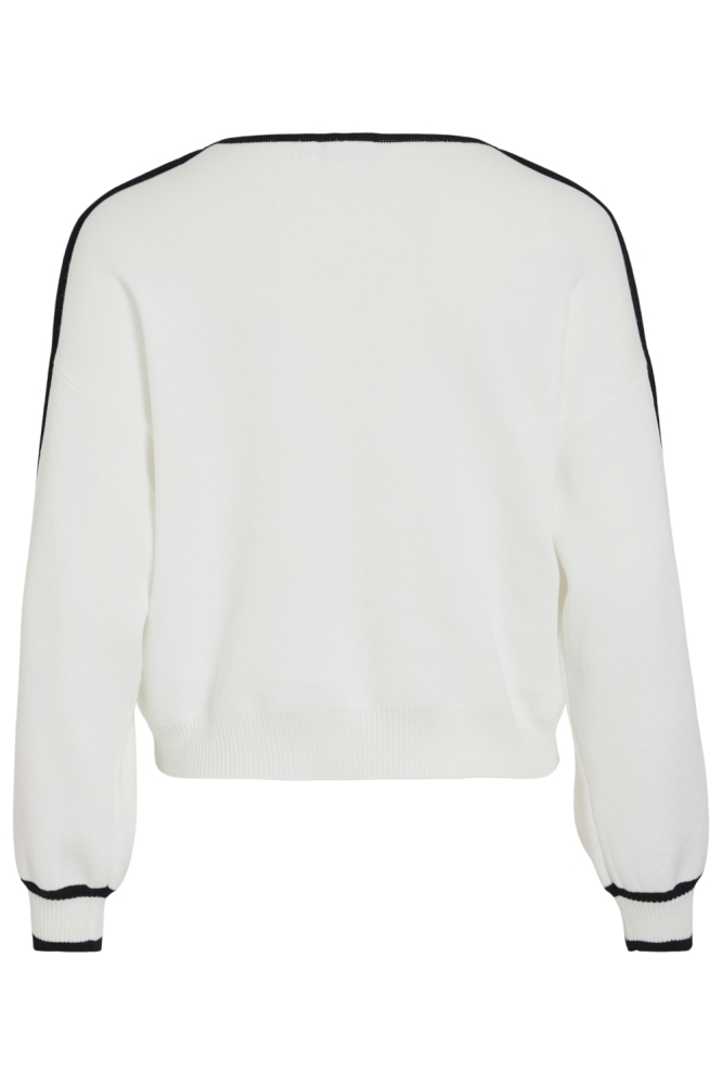 Vila witte dames trui | Achteraanzicht