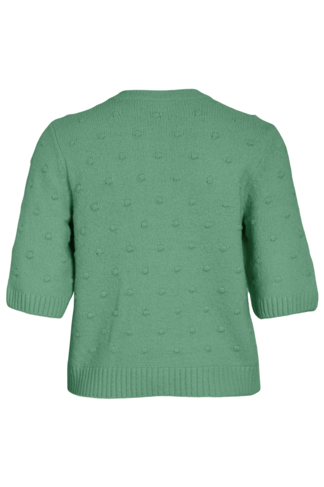 Vila groene dames trui | Achteraanzicht