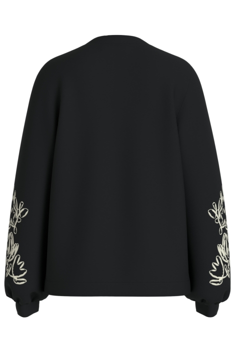 Vila zwarte dames sweater | Achteraanzicht