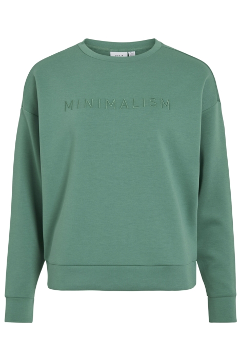 Vila groene dames sweater | Vooraanzicht