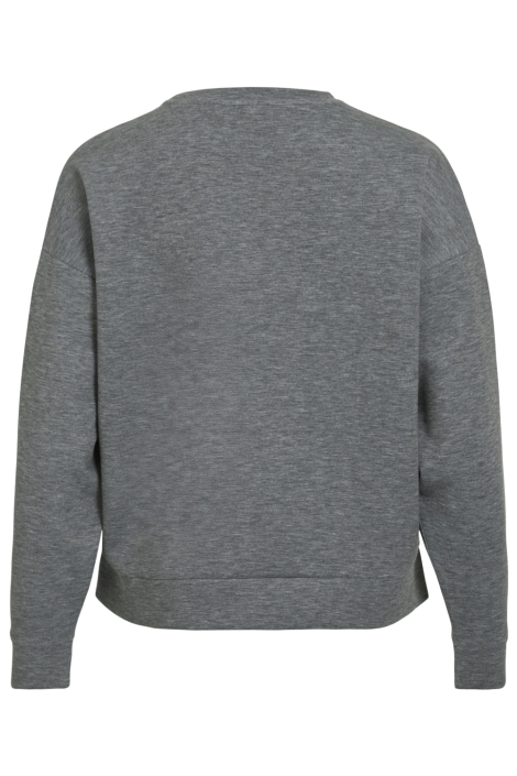 Vila grijze dames sweater | Achteraanzicht