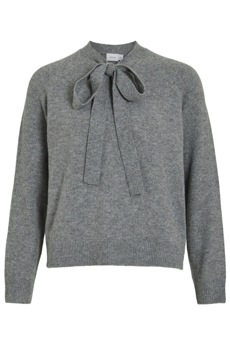 Vila grijze dames trui | Vooraanzicht
