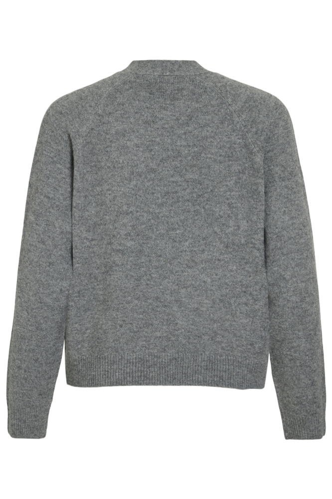 Vila grijze dames trui | Achteraanzicht