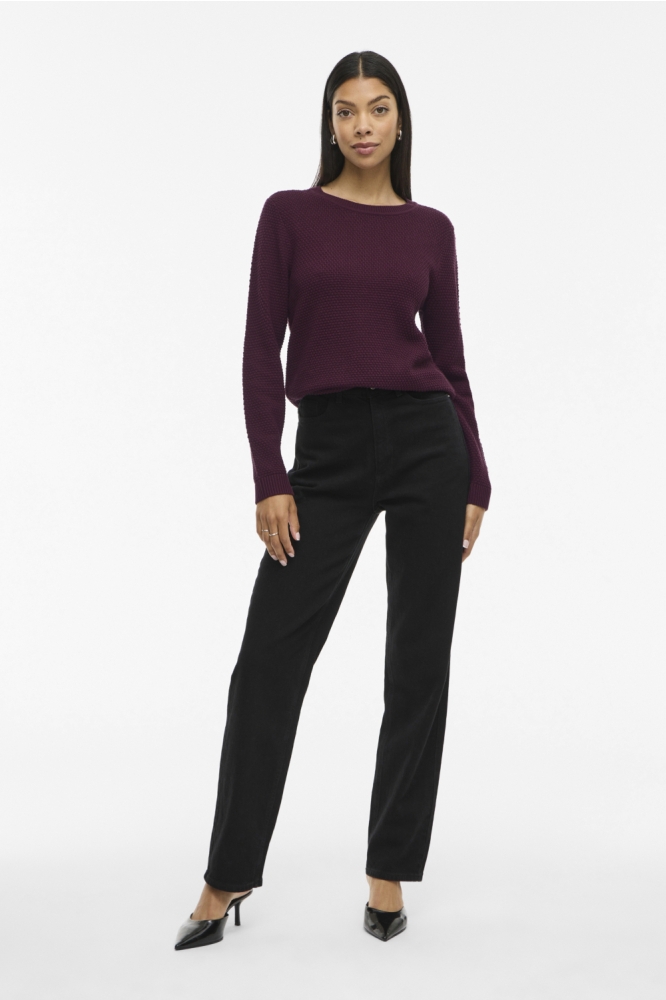 Vila bordeaux dames trui | Model