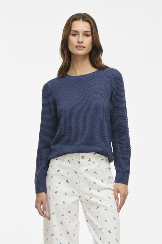 Vila blauwe dames trui | Model