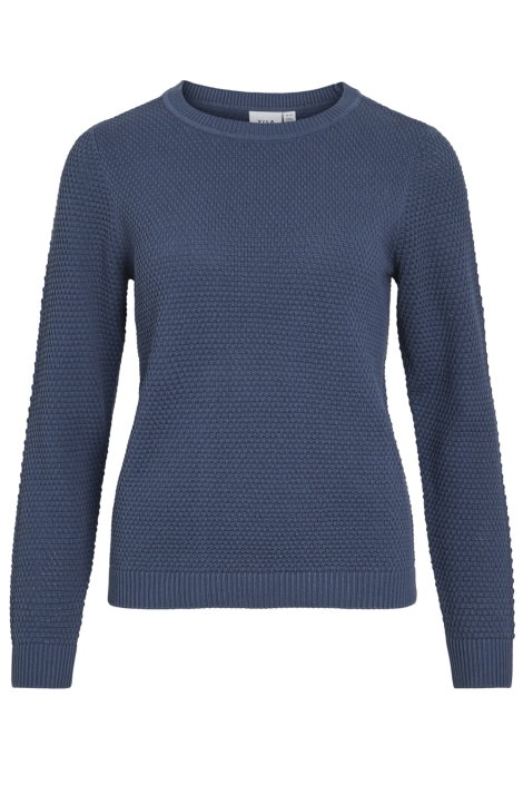Vila blauwe dames trui | Vooraanzicht