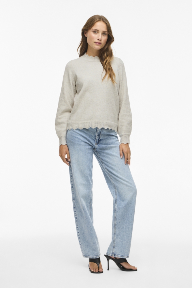 Vila beige dames trui | Model