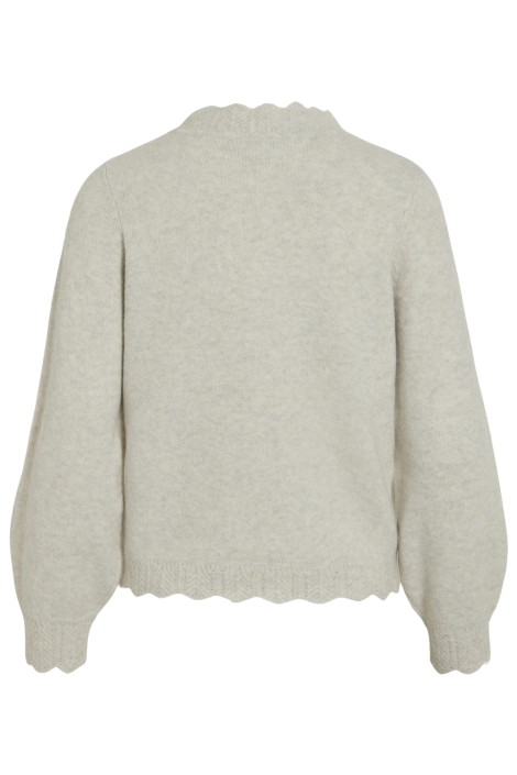 Vila beige dames trui | Achteraanzicht