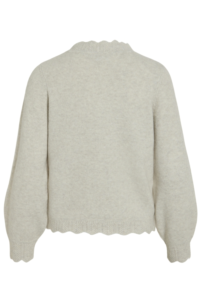 Vila beige dames trui | Achteraanzicht