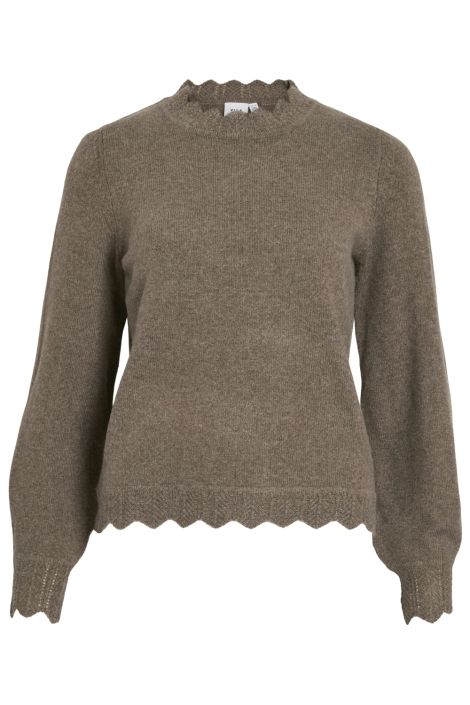 Vila camel dames trui | Vooraanzicht