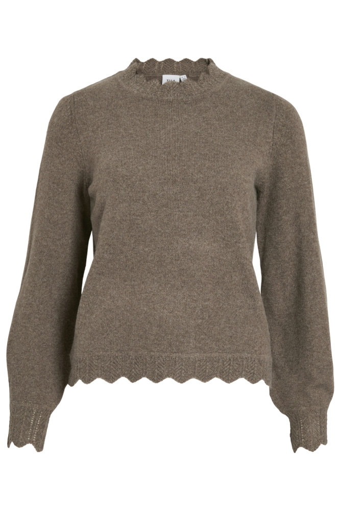 Vila camel dames trui | Vooraanzicht