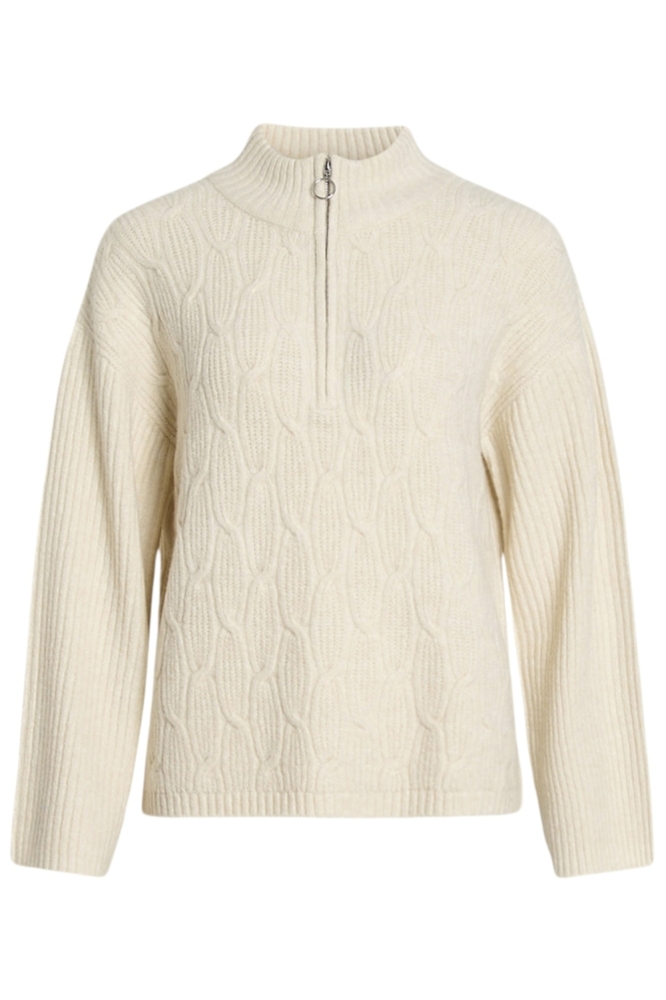 Vila beige dames trui | Vooraanzicht