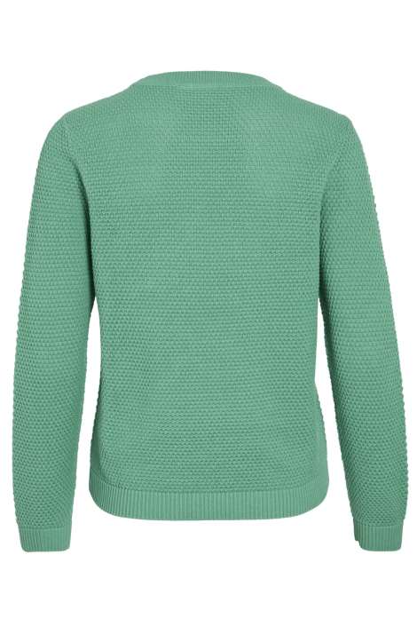 Vila groene dames trui | Achteraanzicht