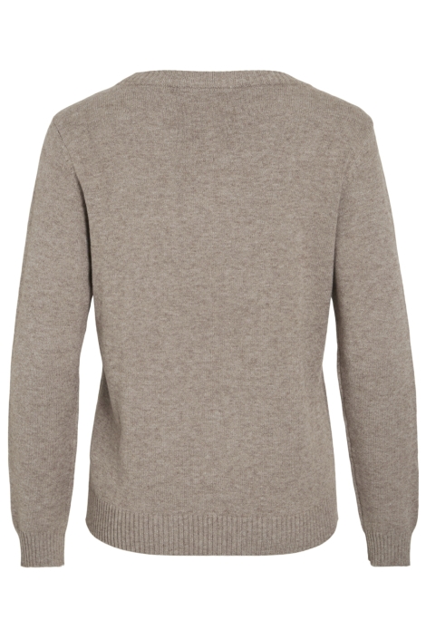 Vila camel dames trui | Achteraanzicht