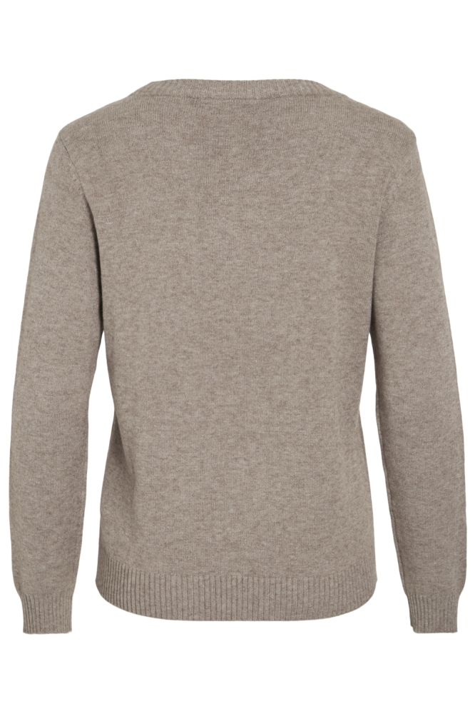 Vila camel dames trui | Achteraanzicht