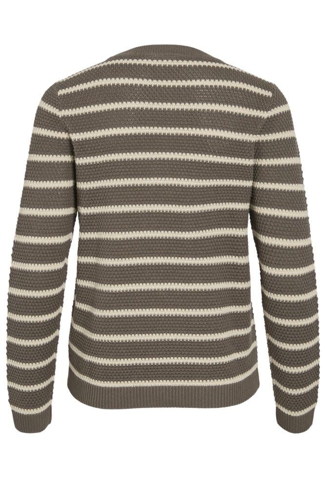 Vila camel dames trui | Achteraanzicht