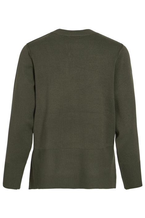 Vila groene dames trui | Achteraanzicht