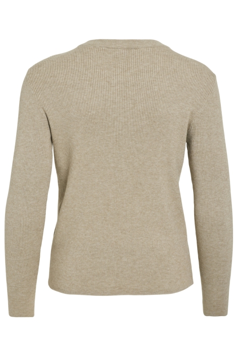 Vila beige dames trui | Achteraanzicht
