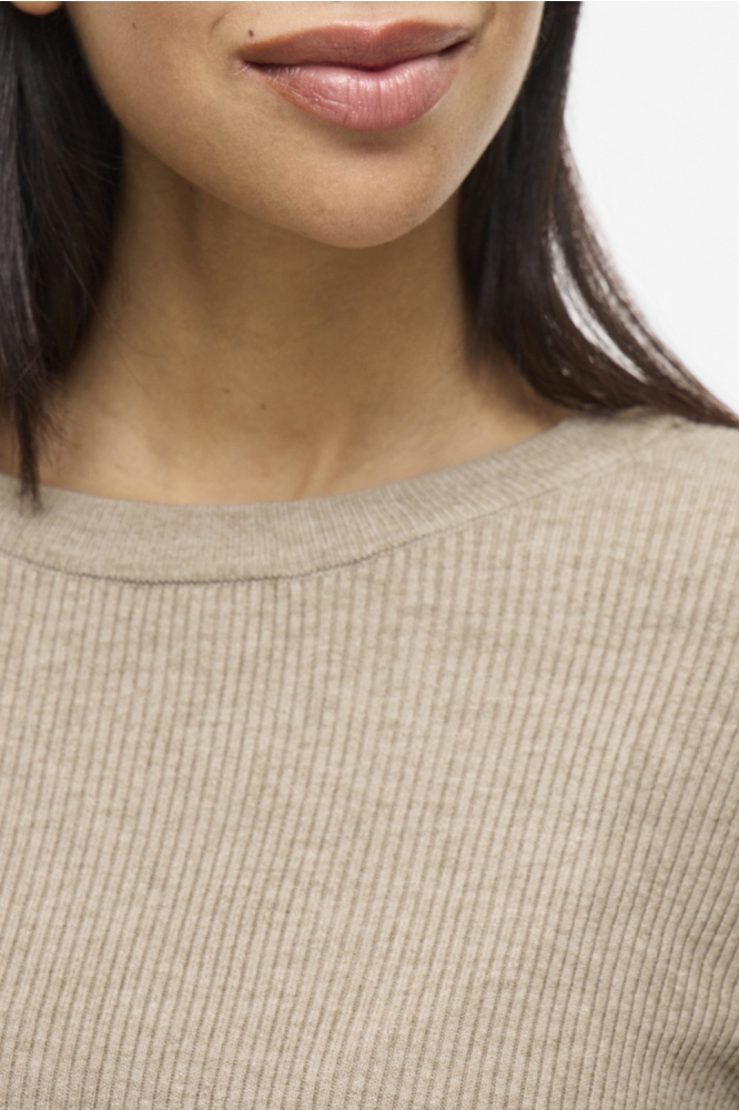 Vila beige dames trui | Kleurstaal