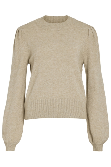 Vila beige dames trui | Vooraanzicht