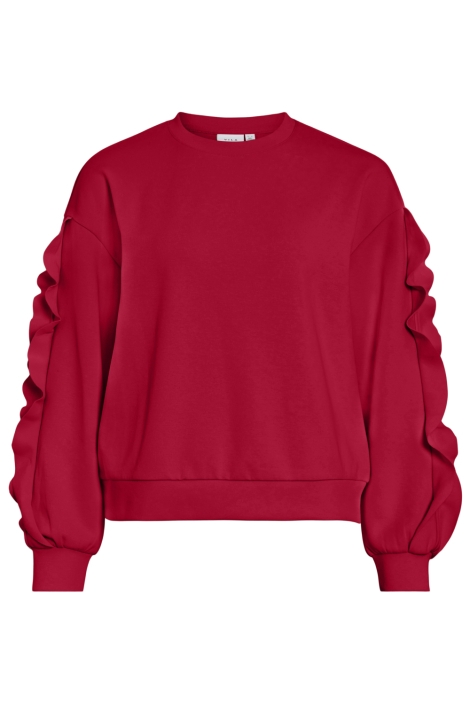 Vila rode dames sweater | Vooraanzicht