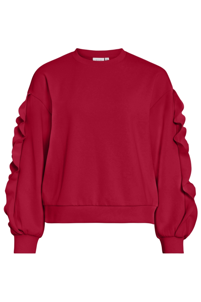 Vila rode dames sweater | Vooraanzicht
