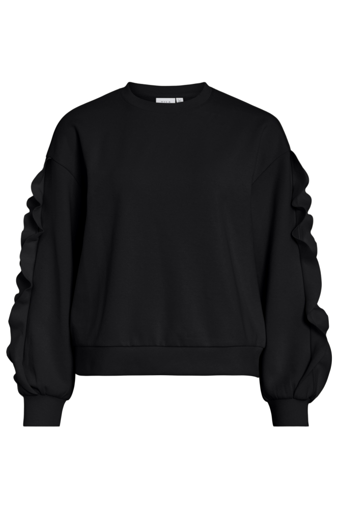 Vila zwarte dames sweater | Vooraanzicht