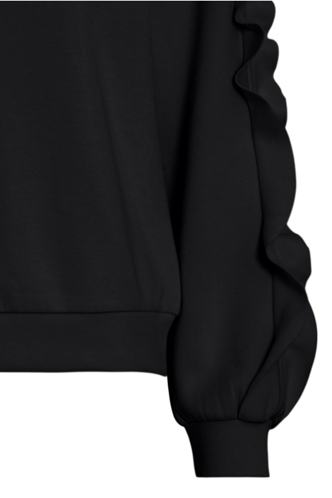 Vila zwarte dames sweater | Close up