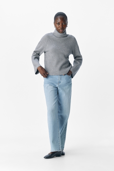 Object grijze dames trui | Model