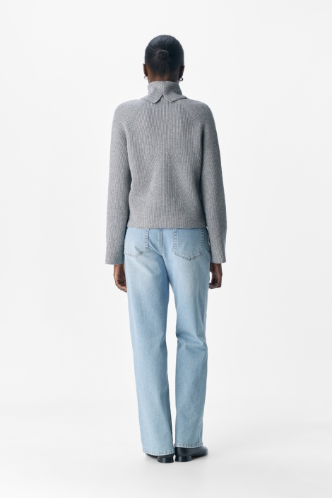 Object grijze dames trui | Model