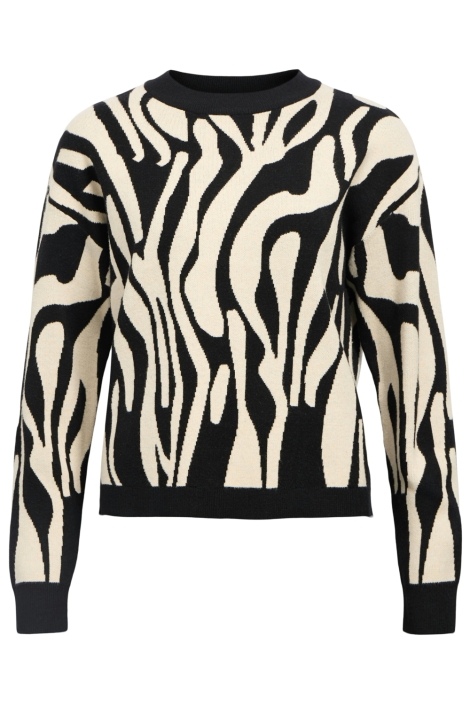 Object zwarte dames trui | Vooraanzicht