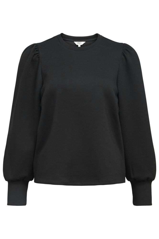 Object zwarte dames sweater | Vooraanzicht