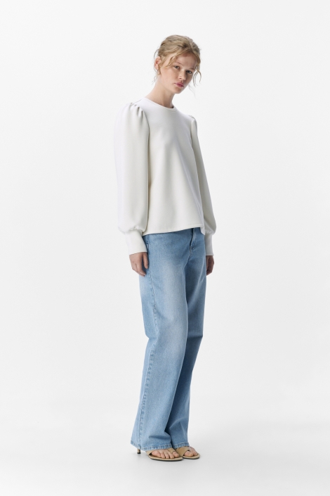 Object beige dames sweater | Model