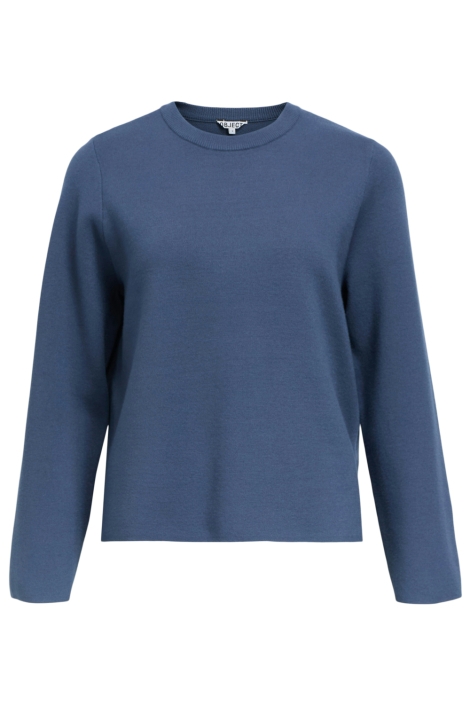 Object blauwe dames trui | Vooraanzicht