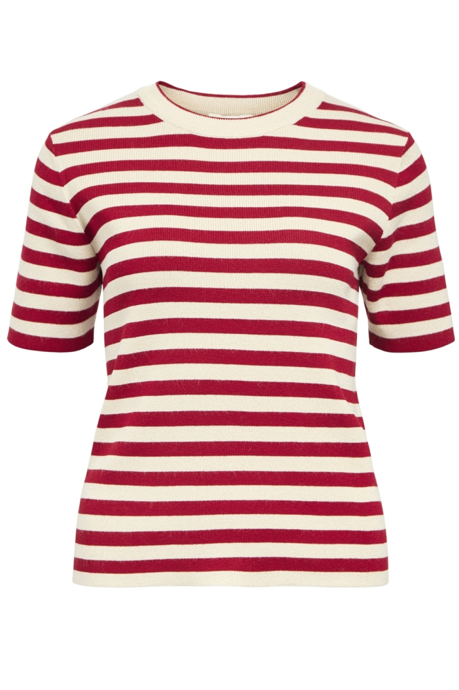 Object beige dames trui | Vooraanzicht