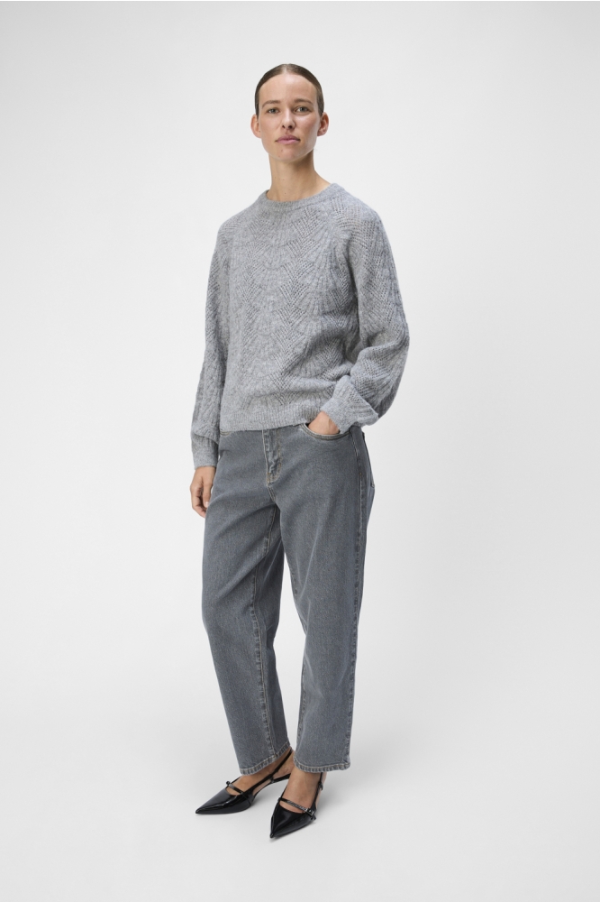 Object grijze dames trui | Model