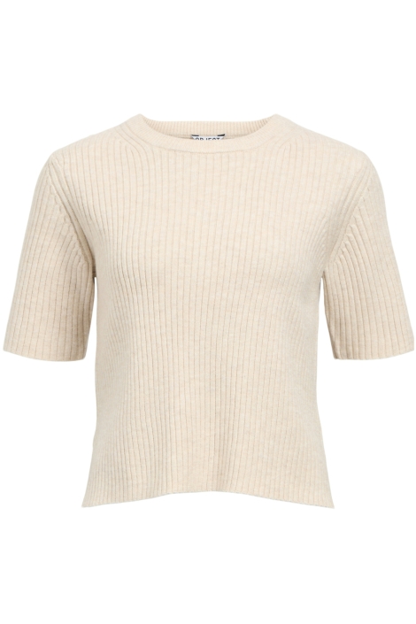 Object beige dames trui | Vooraanzicht