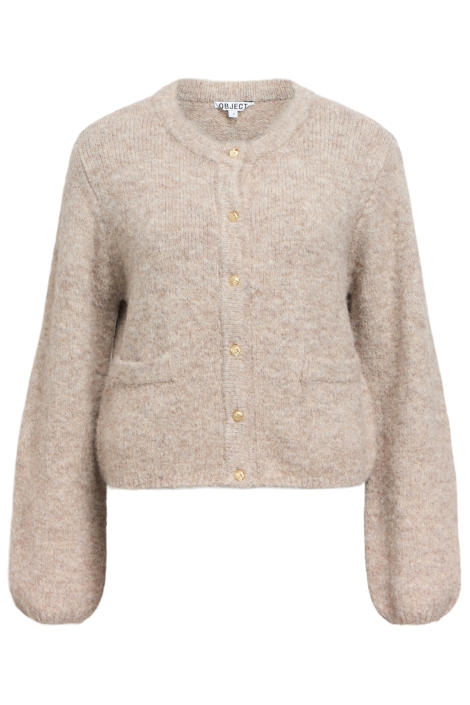 Object beige dames vest | Vooraanzicht