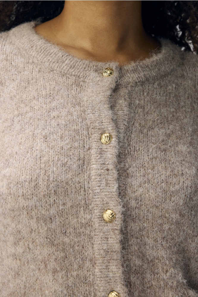 Object beige dames vest | Close up