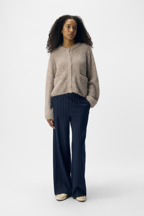 Object beige dames vest | Model