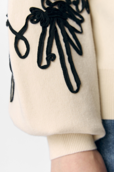 Object beige dames sweater | Unique Selling Point