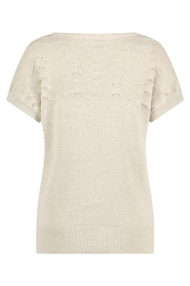 Red Button beige dames t-shirt | Achteraanzicht