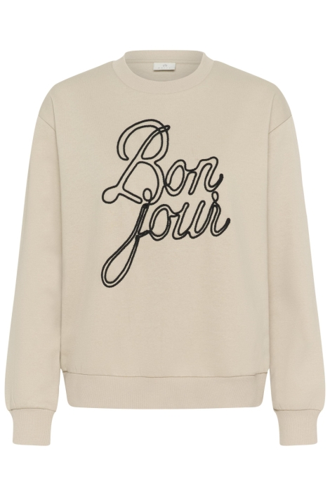 Kaffe beige dames sweater | Vooraanzicht