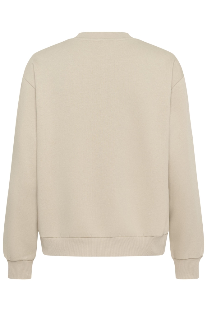 Kaffe beige dames sweater | Achteraanzicht