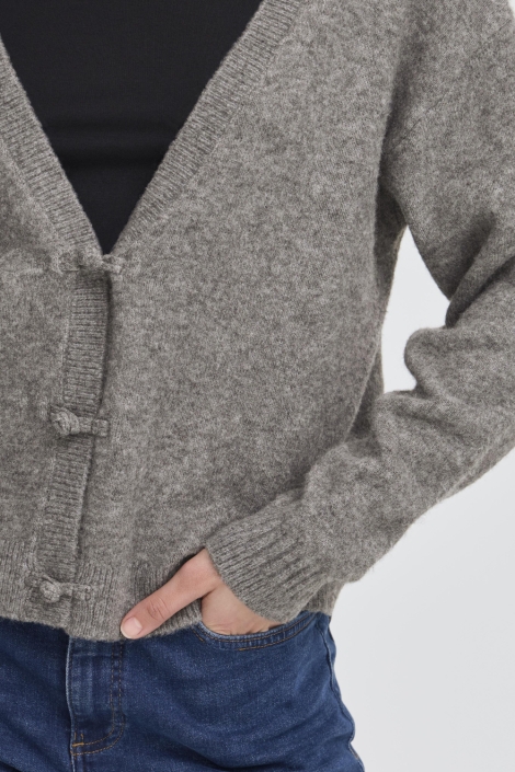 Ichi grijze dames vest | Unique Selling Point