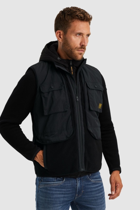 PME legend zwarte heren jas | Model zijaanzicht