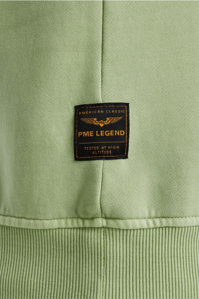 PME legend groene heren sweater | Close up