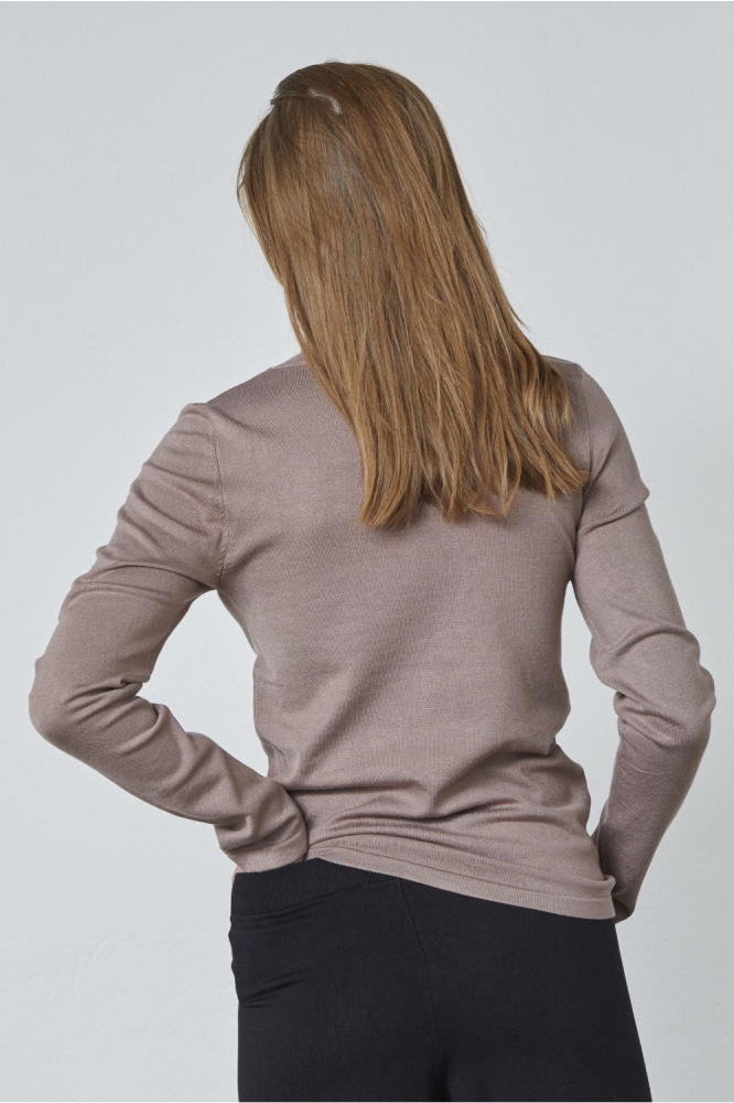 SisterS point camel dames trui | Model achteraanzicht