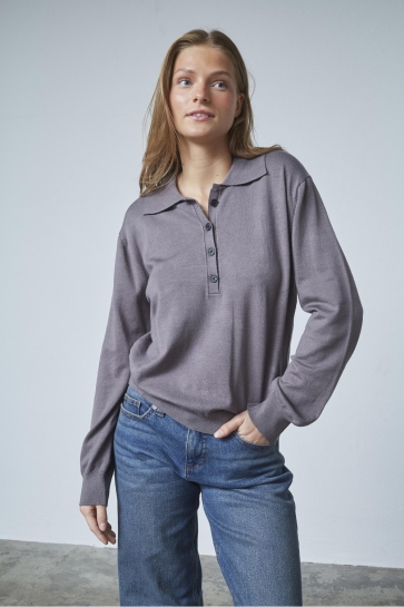 SisterS point Trui LEPIA POLO 18677 ASPHALT