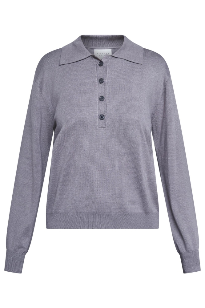 SisterS point grijze dames trui | Vooraanzicht